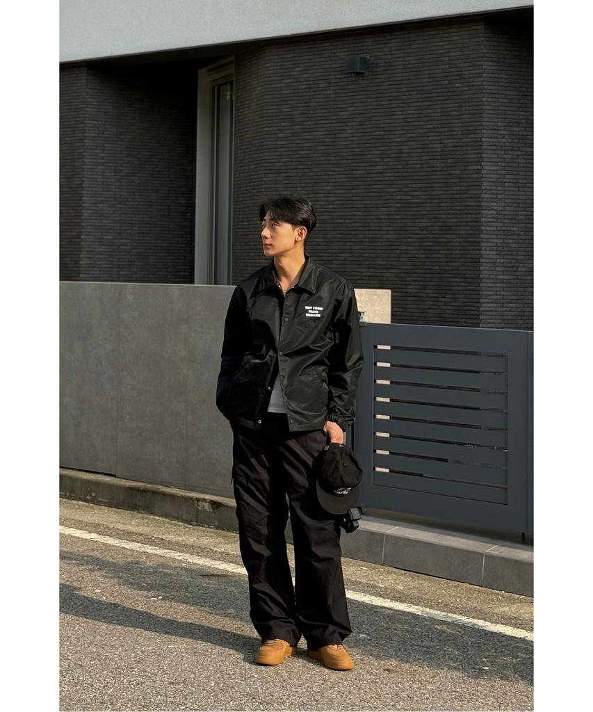 Drole De Monsieur Slogan Jacket La Veste Slogan D0Jas26001Bkx