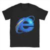 Повседневная футболка Летняя футболка Internet Explorer Модные крутые футболки 100% хлопковая футболка для мужчин Y2K Классический дизайн Одежда с коротким рукавом