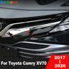 Для Toyota Camry XV70 2017 2018 Хром Автомобильная Передняя Решетка Решетки Накладка Отделка Верхняя Гоночная Решетка Молдинг Полоса Аксессуары