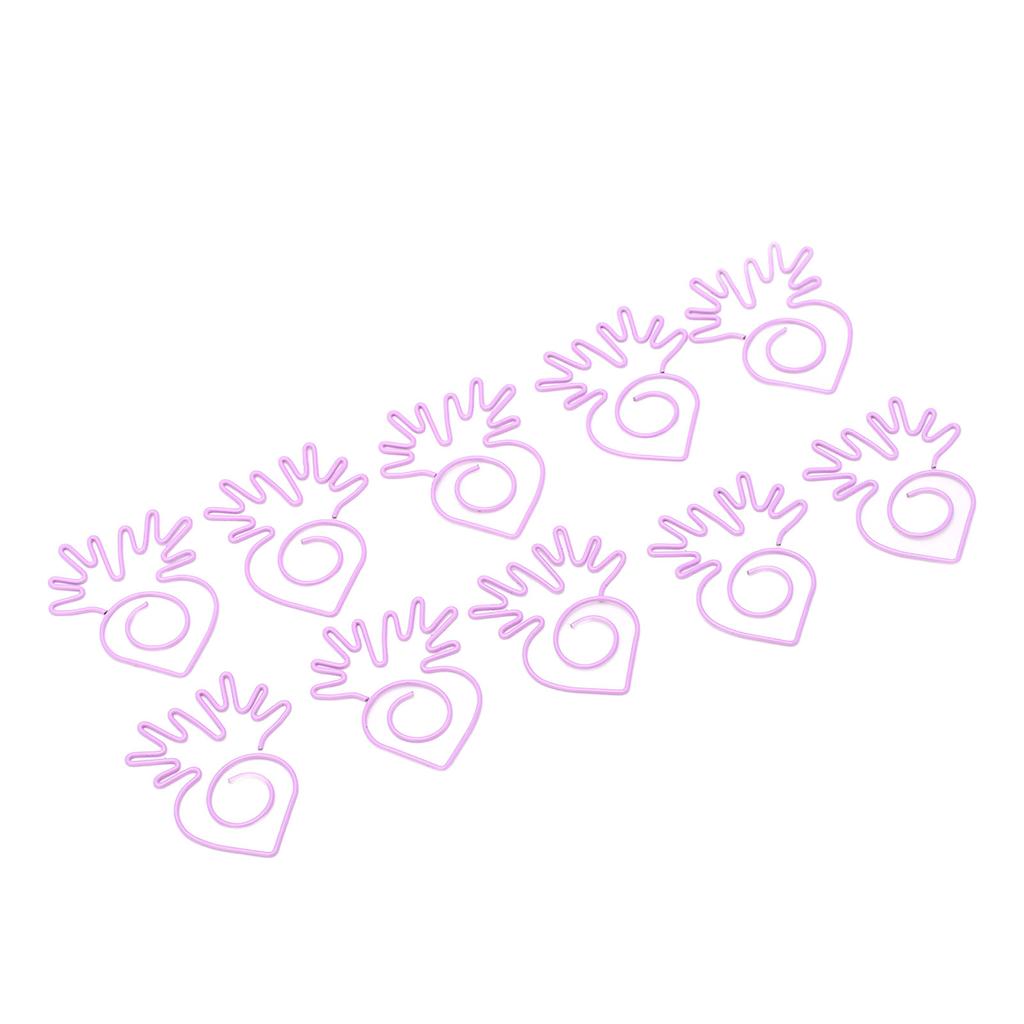 100 шт. скрепок для бумаги, портативные мини-гальванические милые металлические скрепки в форме редиса для офиса