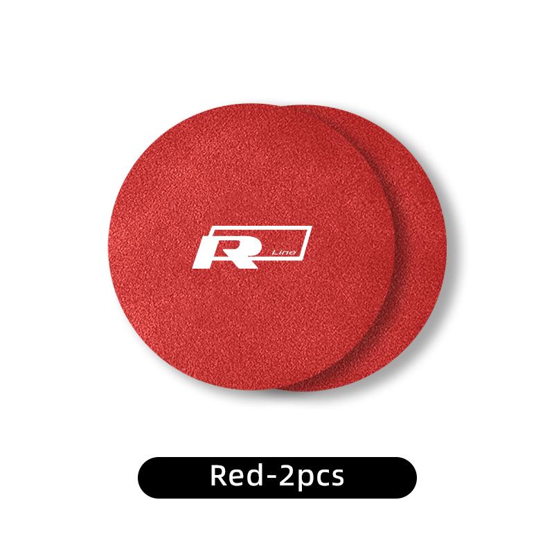 2pcs Car Suede Coaster Water Cup Holder Drink Pad Auto Interior Accessories For Volkswagen VW Golf GTI Polo Passat Scirocco TGF8