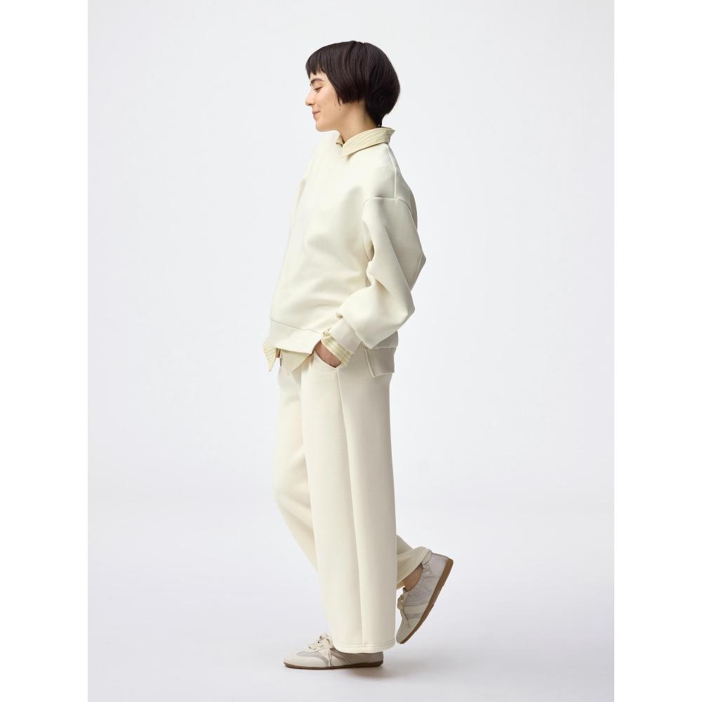 GU by Uniqlo Свободные штаны-карго с начесом, укороченные, длина 62,0 см