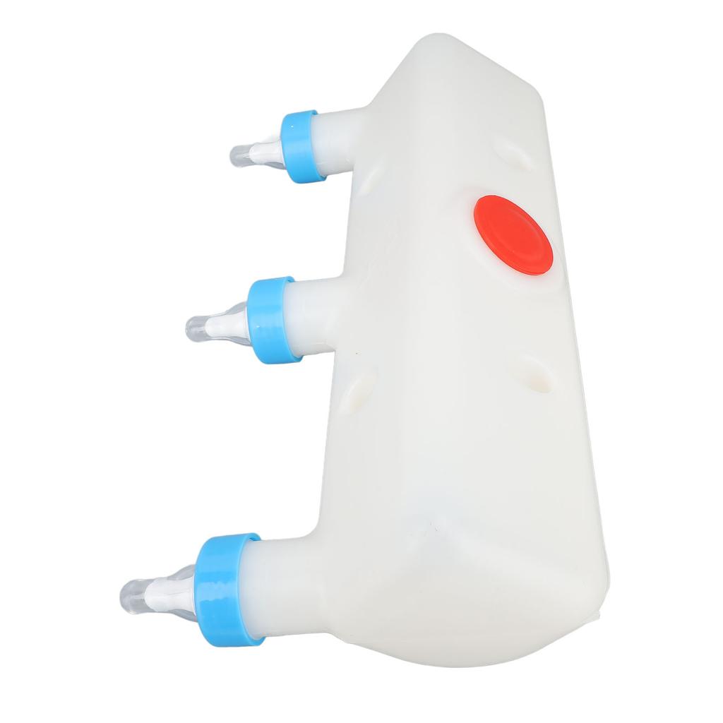 Lamb Feeder with 3 Nipples 3L Plastic Silicone Livestock Teat Milk Feeding Tool for Piglet Puppy