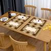 2/4/6/8pcs Set • Vintage Boho Chic Art Placemats • Luxury Golden Abstract Art Design • Suitable for Holiday Feasts and Everyday Kitchen • Dining Room,