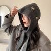 Шапка-бини Цветок Балаклава Милая Зимняя Шапка Креативная Вязаная Шапка Женская/Для Девочек