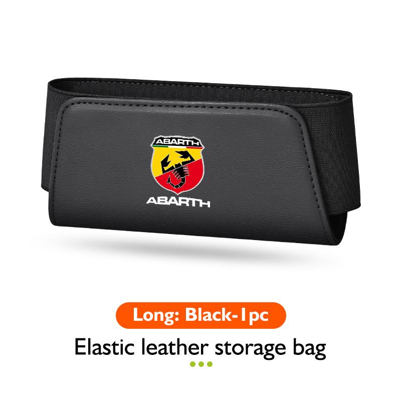 Car Seat Side Organizer Leather Hanging Storage Elastic Pockets For Abarth Fiat Grande Punto Tipo Stilo g Ducato Palio 500x