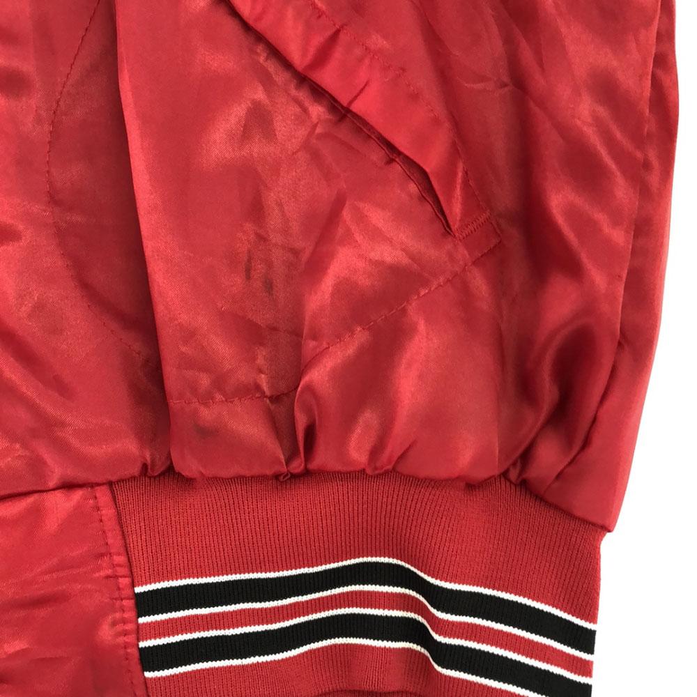 Pla-Jac 80-х годов Сделано в США Принт Стажан XL Красный Нейлон Пожилой Мужской Б/У