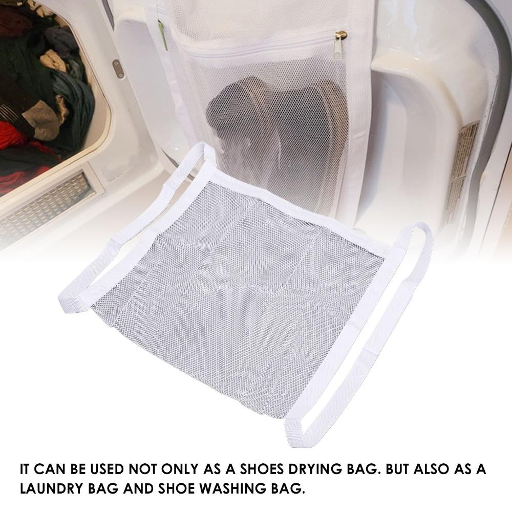Anti-Deformation Sneaker Laundry Bag Zipper And Strap Mesh Laundry Bag Basketball Shoes