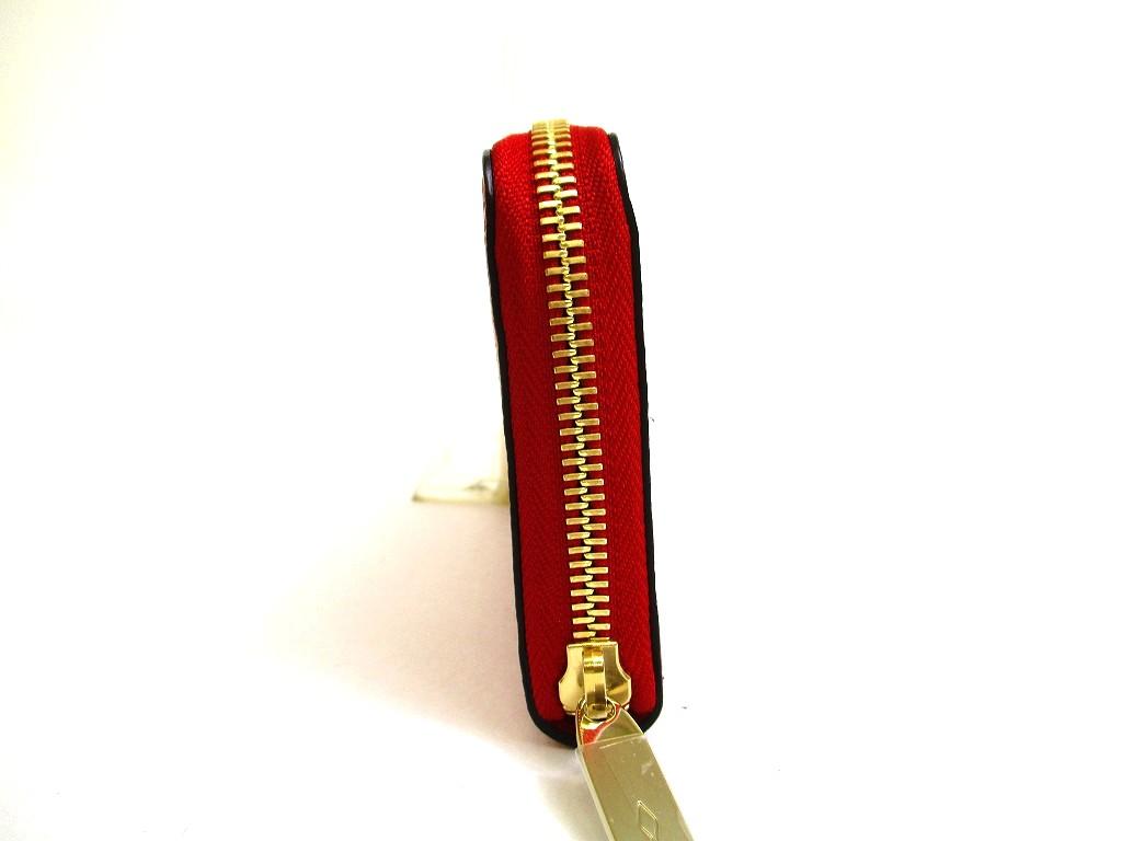Оригинальный кошелек Christian Louboutin By My Side из красной кожи с круговой молнией #b248 Восстановлен продавцом