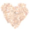 100Pcs Unfinished Blank Mini Diy Wooden Square Solid Cubes For Woodwork Craft