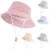 Adjustable Kids Sun Protection Hat Korean Style Outdoor Playing Hat Baby Beach Hats  for Boys Girls