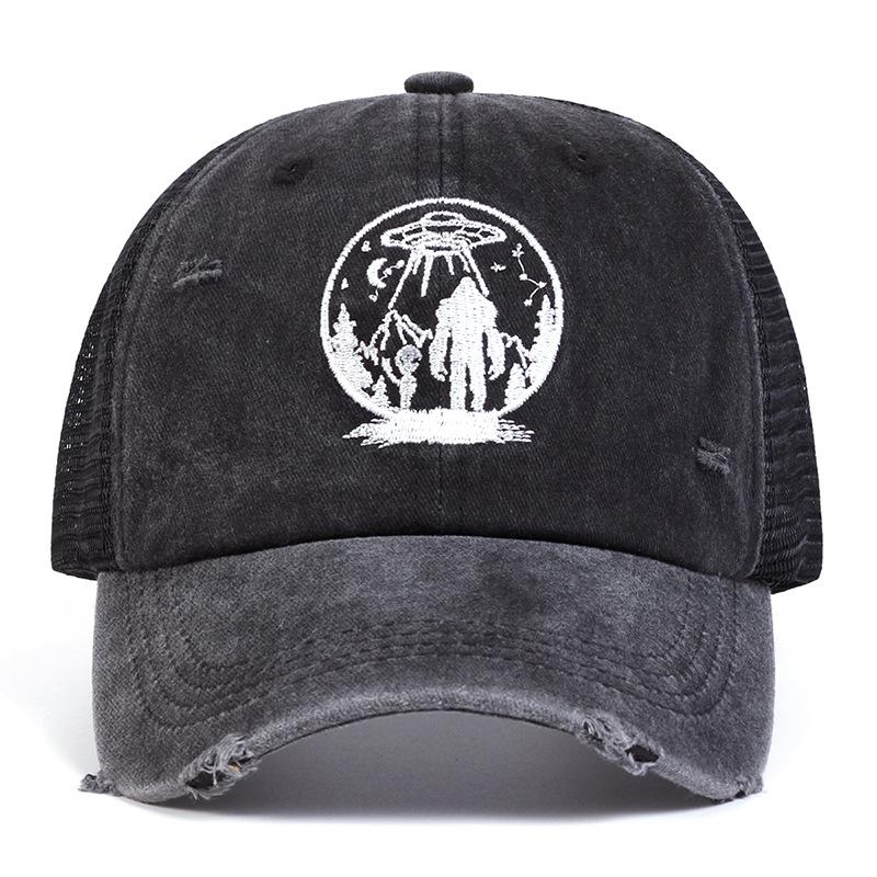 Унисекс Мультяшная Личность Вышивка Бейсболка Весна Лето Улица Регулируемая Солнцезащитная Шляпа