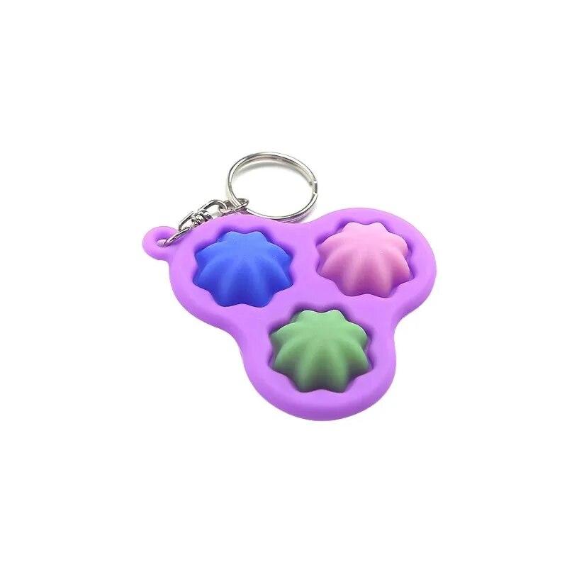 Мини-поп-игрушечный набор, простой пузырь, сенсорный брелок, игрушки, силиконовые сжимаемые радужные игрушки для снятия стресса, ручные игрушки