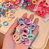 100 Pieces Colorful Hair Ties for Children Candy Color Small Elastic Hairbands All Seasons Girl's Hair Accessories
