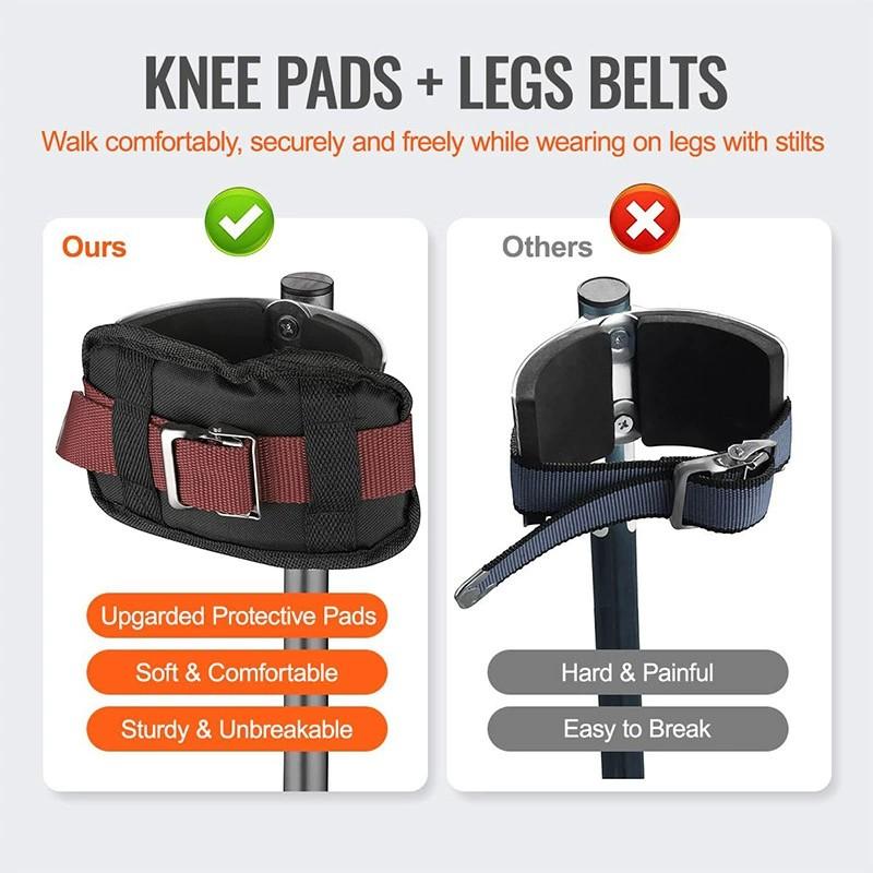 2 упаковки запасных частей для ходулей для гипсокартона, удобные подушки для ходулей, защитные мягкие накладки на ноги для гипсокартона, нейлоновые регулируемые ремни для ног ходулей