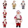 12 Inch 3D Santa Claus Figure Creative Realistic Standing Santa Doll Cute Versatile Christmas Decorations Christmas Gifts