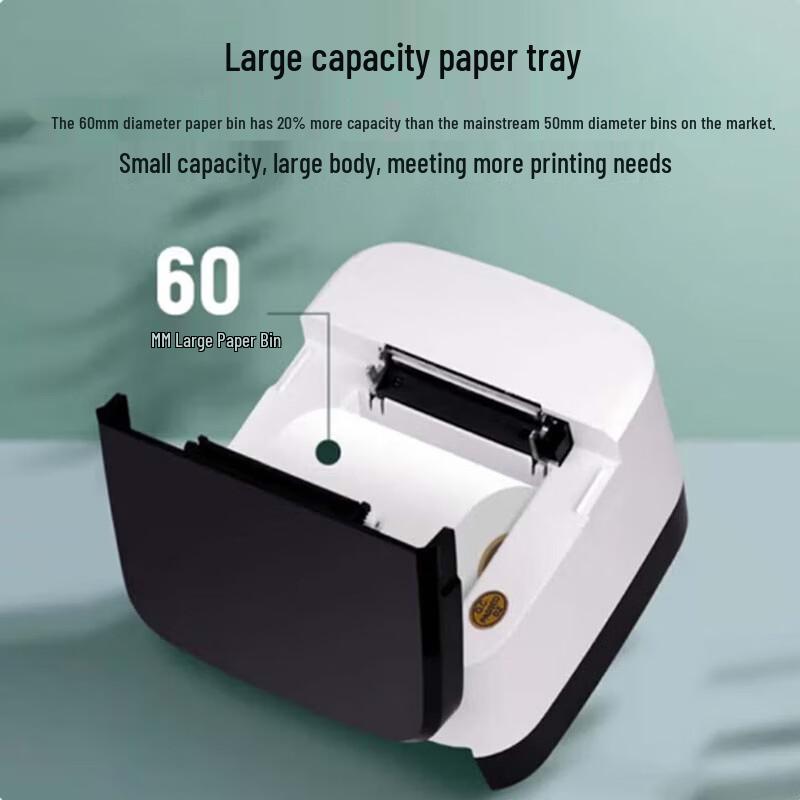 Термопринтер чеков Xprinter XP-58IINT 58 мм, штекер CN (адаптер в комплекте)