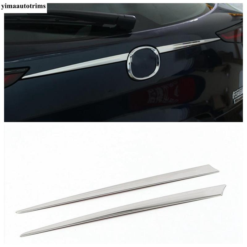 Car Rear Tailgate Trunk Door Handle Strip Decoration Cover Trim Stainless Steel Accessories Exterior For Mazda CX-30 - 2025
