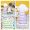 2023 New Pet Clothes Spring and Summer Wholesale Dog Skirt Dog Clothes New Clothing Striped Flower Vest