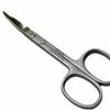 German AXiON Stainless Steel Baby Nose Hair Scissors (Rounded/Curved Tips) with a Premium Smoke Finish #slg007728fba
