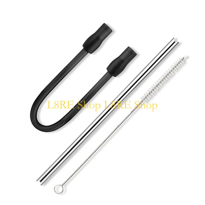 L8RE Metal Milk Tube Set Replacement Hoses Milk Hose Cleaning Accessories Set Coffeeware Great for Automatic Coffee Machines