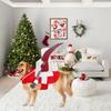 Christmas Pet Clothes Funny Dwarf Horse Riding Dog Dress Windproof Jacket Cute Festive Outfit Dog Cat Costume Gifts
