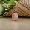 2023 New Rose Gold Flower Love Beads Fit Original Fasion Charms Silver 925 Bracelet Diy Women Jewelry Berloque