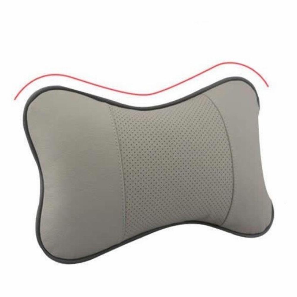 New Safety Bone Leather Head Neck Rest Pillow Car Seat Headrest Cushion Pad Restraint