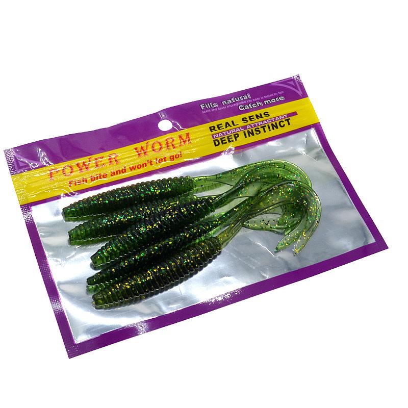 5 шт. опарыша с одним хвостом 13 см 6 г мягкие приманки искусственные черви свимбейты реалистичный дизайн ходячие ловушки для рыбы рыболовные приманки инструменты