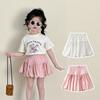 Sweet Bow Flower Bud Skirt New Children's Short Skirt Trendy Girl's Half Body Skirt  Kids