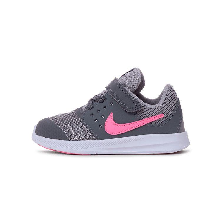 Nike Кроссовки для бега Downshifter 7 Низкие Серый Розовый Младенцы и Малыши 869971-003