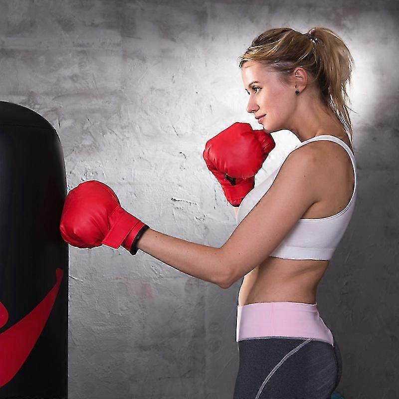 Sanda Gloves Adult Kids Gloves Boxing Gloves Men And Women Professional Training Fitness Training Muay Thai Fighting Fighters Boxing Sets, Red