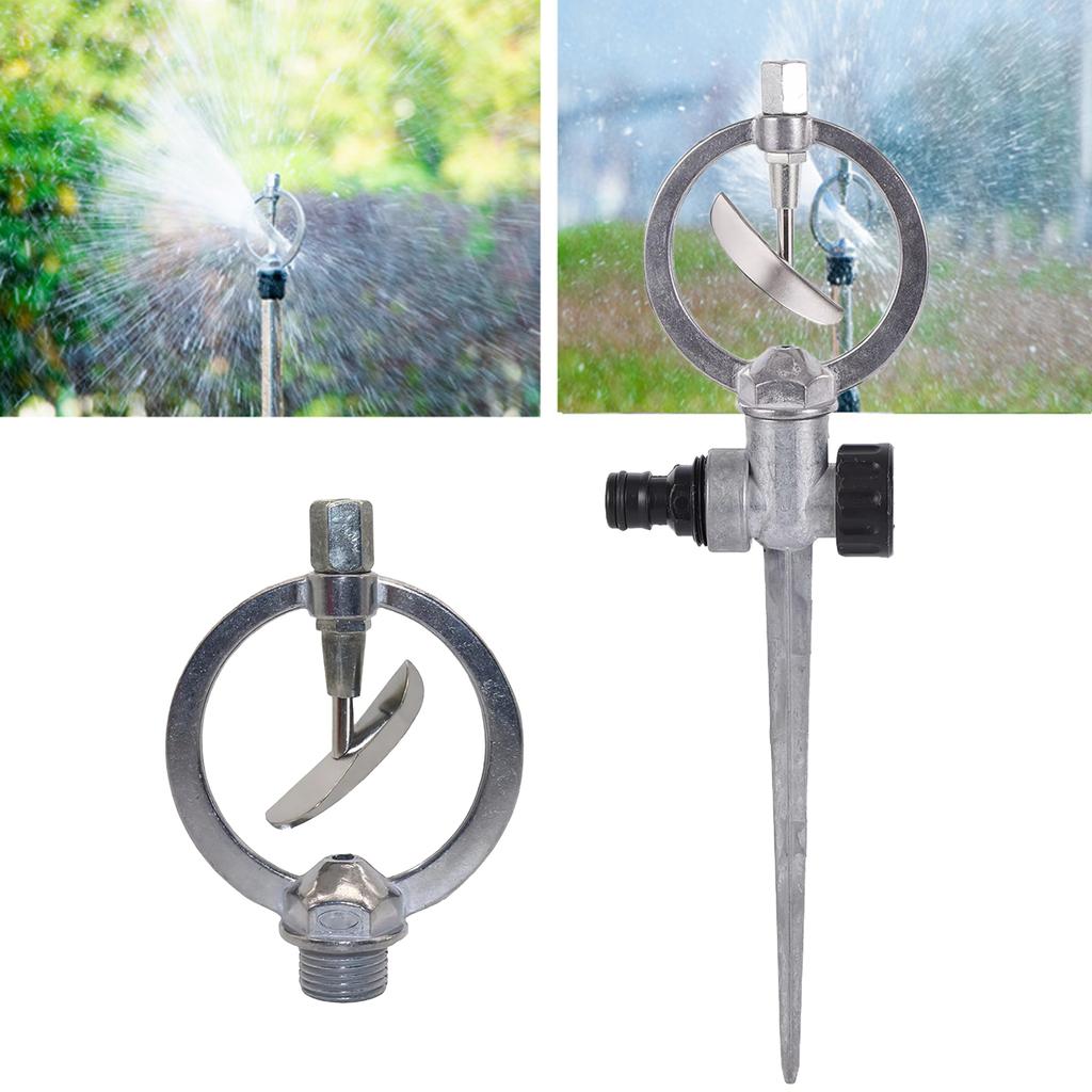 360° Butterfly Rotating Nozzle 1/2"Male Thread Garden Lawn Flower Bed Park Grass Scattering Sprinkler Watering Irrigation Supply