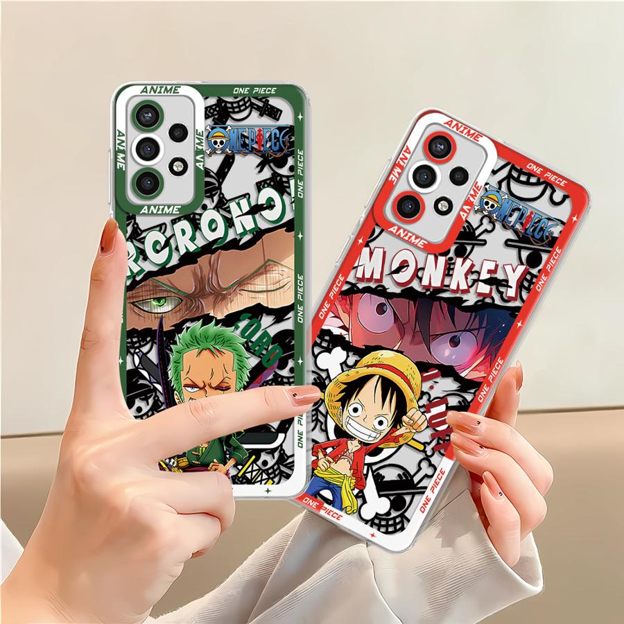 Чехол-бампер Мягкий чехол для телефона One Piece Luffy для Samsung Galaxy A12 A50 A71 A52 A51 A72 A31 A16 A17 A52s A21s A32