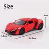 1:32 Lykan Alloy Sports Car Model Diecast Metal Vehicles Doors Openable Light Music Miniature Models Office Table Ornament