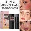 Multifunctional Warm-changing Blush Stick, Rouge Stick, Lip And Cheek Lipstick, Lip Gloss, Three-in-one Brightening And Contouring Stick