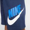 Nike Sportswear Club Fleece Logo Print Drawstring Loose Fit Shorts Kids Shorts Midnight-Navy CK0509-410