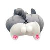 Butt Pillow Plush Doll Soft Lovely Portable PP Cotton Butt Plush Toy Keychain for Daily Life Grey