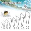 Line Tackle High Quality Safety Pin Fast Clip Lock Barrel Swivel Connector Fishing Hanging Snap