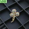 High -End Exquisite Retro Baroque Style Brooch Ladies Anti -Glare Matte Gold Color Brooch