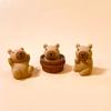 Мини Капибара Смола Миниатюрная Фигурка Смола DIY Аксессуары Настольные Маленькие Украшения Самодельные Украшения для Автомобиля Фигурки