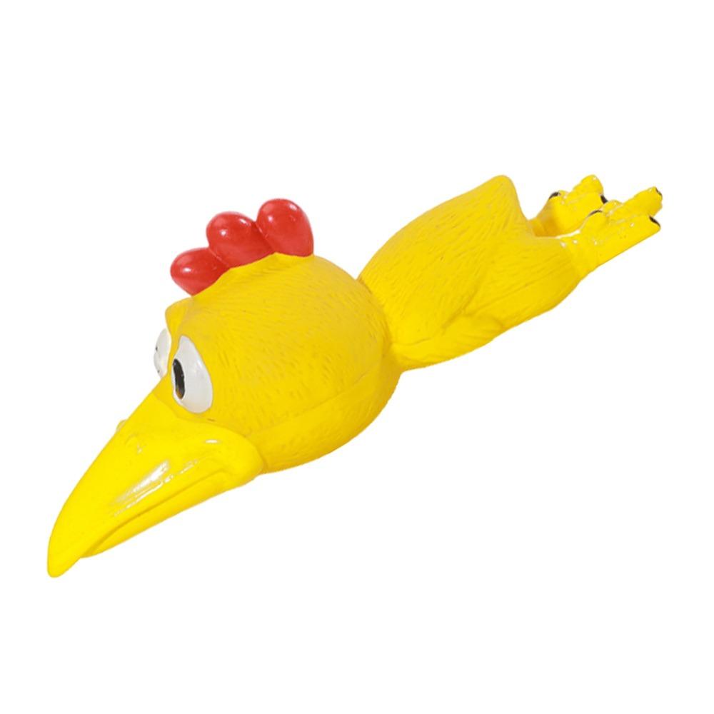 Забавные латексные кричащие игрушки-курицы, устойчивые к укусам, интерактивные игрушки для игры, пищалки для собак, безопасная игрушка для домашних животных для собак для чистки зубов