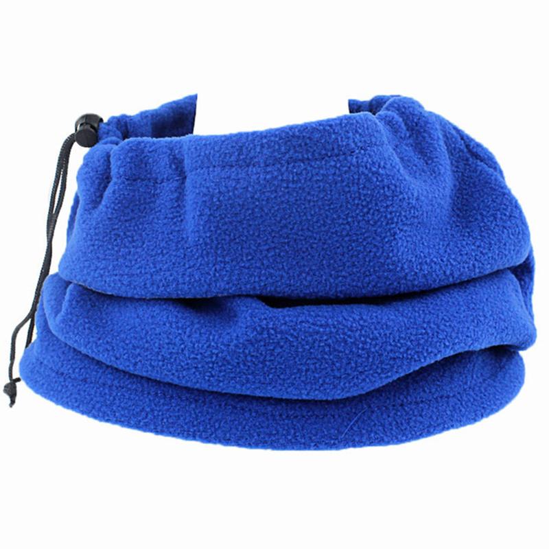 Fleece Neck Tube Men Women Multifunction Warm Solid Color Neck Warmer Hiking Skating Running Sport Scarf Ski Mask Scarf Winter