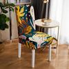 Эластичные чехлы на стулья с цветочным принтом, пылезащитные чехлы на сиденья для столовой, гостиной, офиса, домашнего декора, мебели