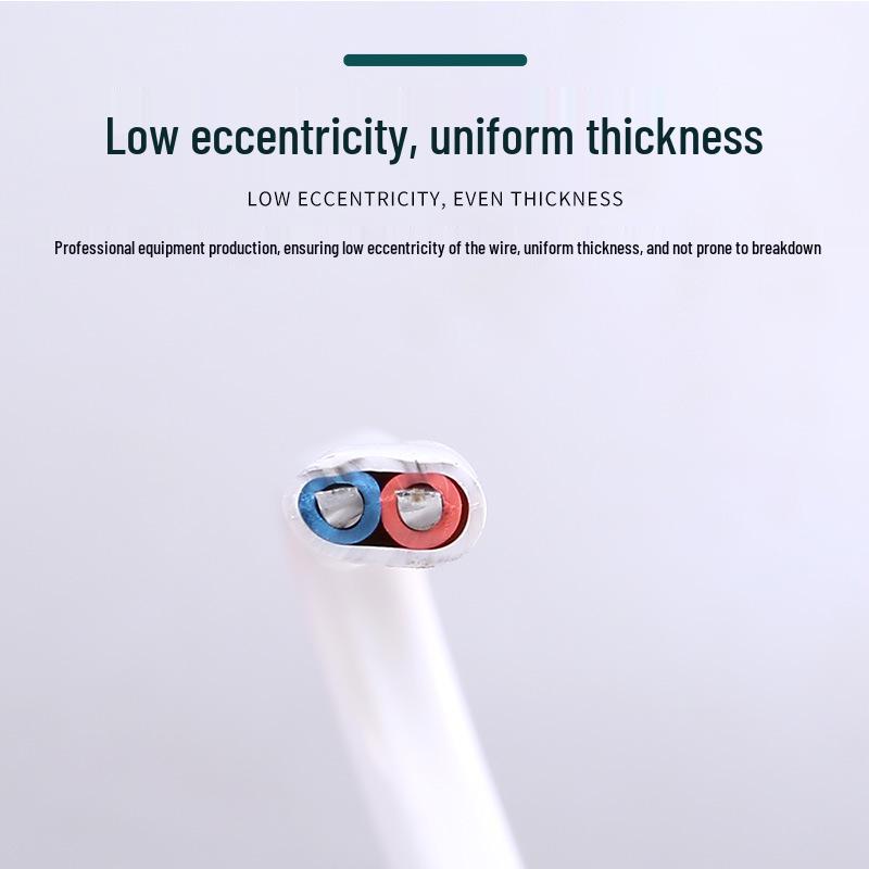 2-Core Aluminum Electrical Wire: 2.5, 4, 6 Sq. Flame-Retardant Sheath for Household & Outdoor Use