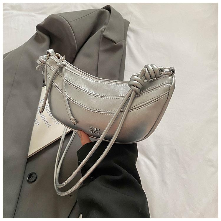 Simple and Trendy Underarm Dumpling Bag Women's 2025 Spring Korean Version Fashionable Versatile Shoulder Bag Niche High-end Women's Bag