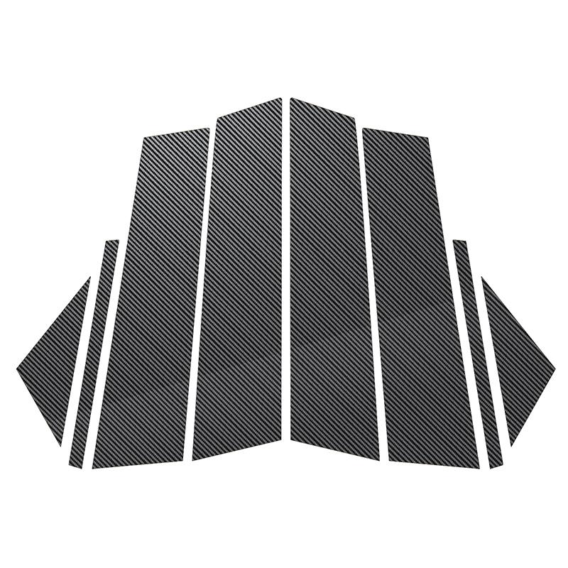 8 шт., автомобильные стойки, наклейки на обшивку двери для Mazda Axela 2019 2020 2021 2022 2023, аксессуары для стайлинга из углеродного волокна