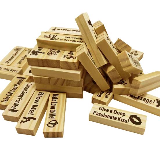 Набор блоков для свиданий «Башня» для взрослых. Набор сборных строительных блоков. Игра «Башня» для пар. Вечер свиданий.