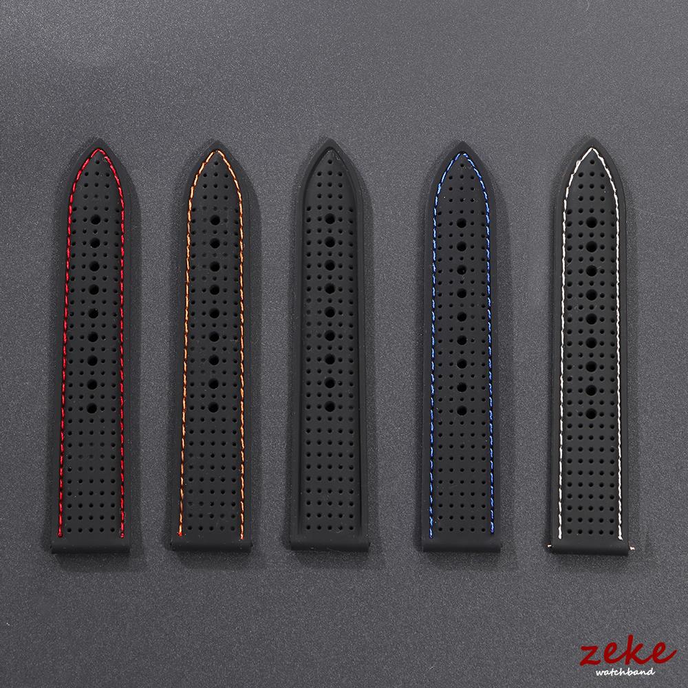 20 мм 22 мм 24 мм Мягкий силиконовый ремешок для часов Мужской Женский Спортивный Водонепроницаемый Дышащий Наручный браслет Матовый черный с пряжкой