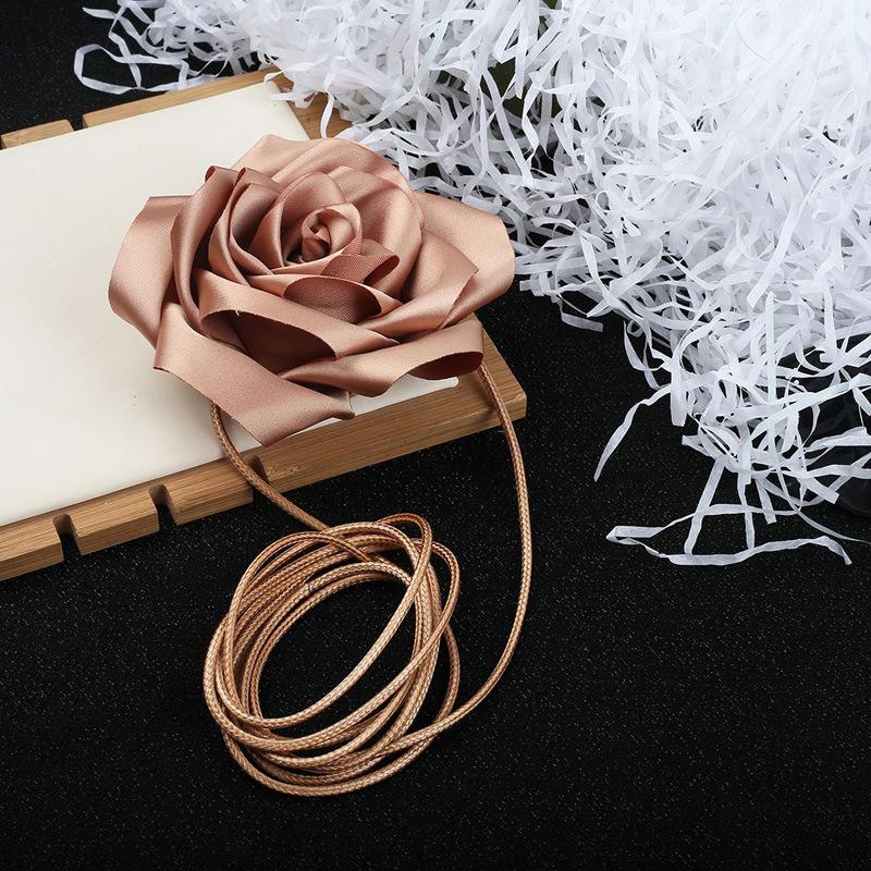 Цветочное колье-чокер для женщин, большие чокеры с цветами роз, цветочное колье-чокер для вечеринки невесты, свадебных летних вечеринок…